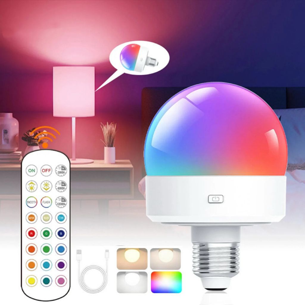 Rechargeable RGB Bulb