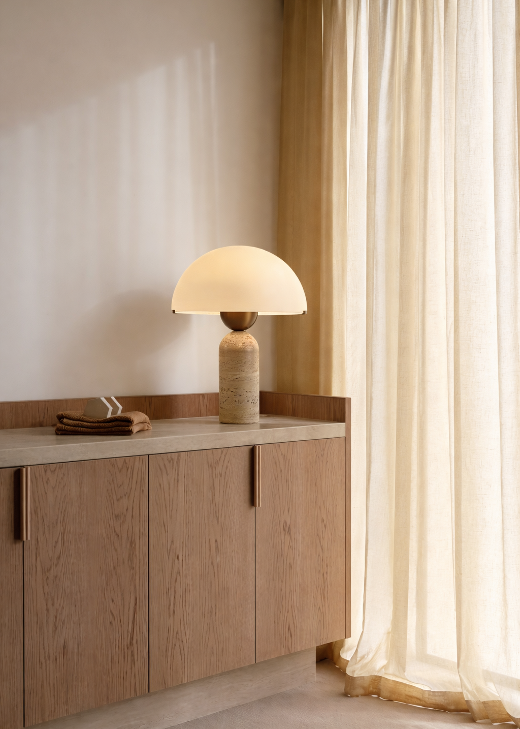 The Traverto Dome Lamp